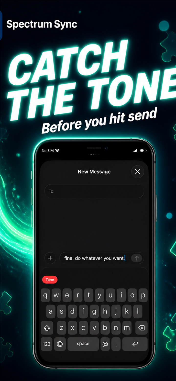 Spectrum Sync iOS — tone pill